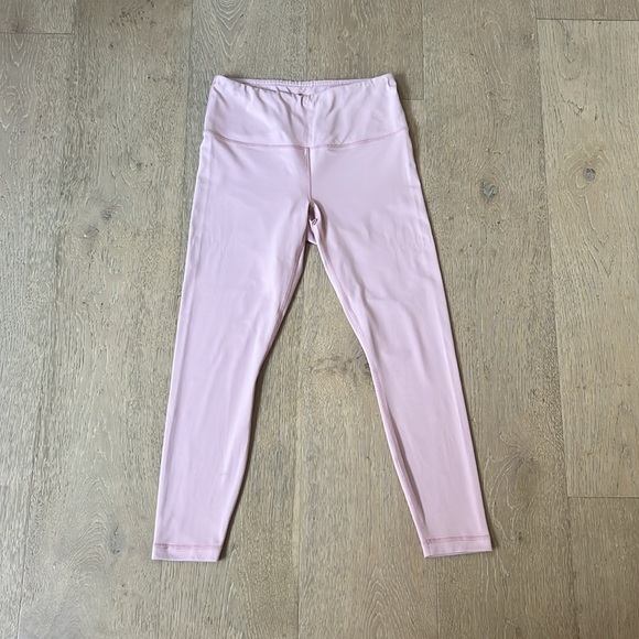 NWOT Medium Baby Pink Leggings. Full / Floor / Ankle Length. 7/8 Length. - Picture 4 of 11